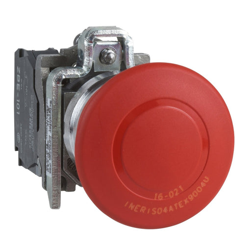 Schneider Electric - NOT-AUS-Taster, Komplettgerät Pilzdrucktaster Not-Aus XB4BT845EX Zugentriegel., 1S+1Ö