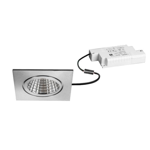 Brumberg Leuchten - Downlight/Strahler/Flutlicht LED-Einbaustrahler 39376423 3000K edelst. dimm