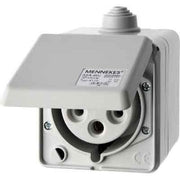 Berker - CEE-Steckdose (IEC 60309) CEE-Steckdose 5-polig Ap 558201 32A m.Klappdeckel