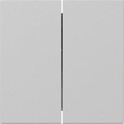 Gira - Abdeckung/Bedienelement für Installationsschalterprogramme Wippe 2f gerade 3495015 Grau m