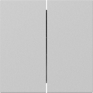 Gira - Abdeckung/Bedienelement für Installationsschalterprogramme Wippe 2f gerade 3495015 Grau m