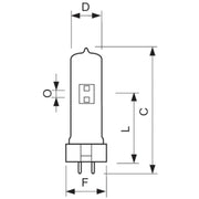Philips Lighting - Studio-, Projektions- und Fotolampe Speziallampe MSR 575/2 10H 6990K