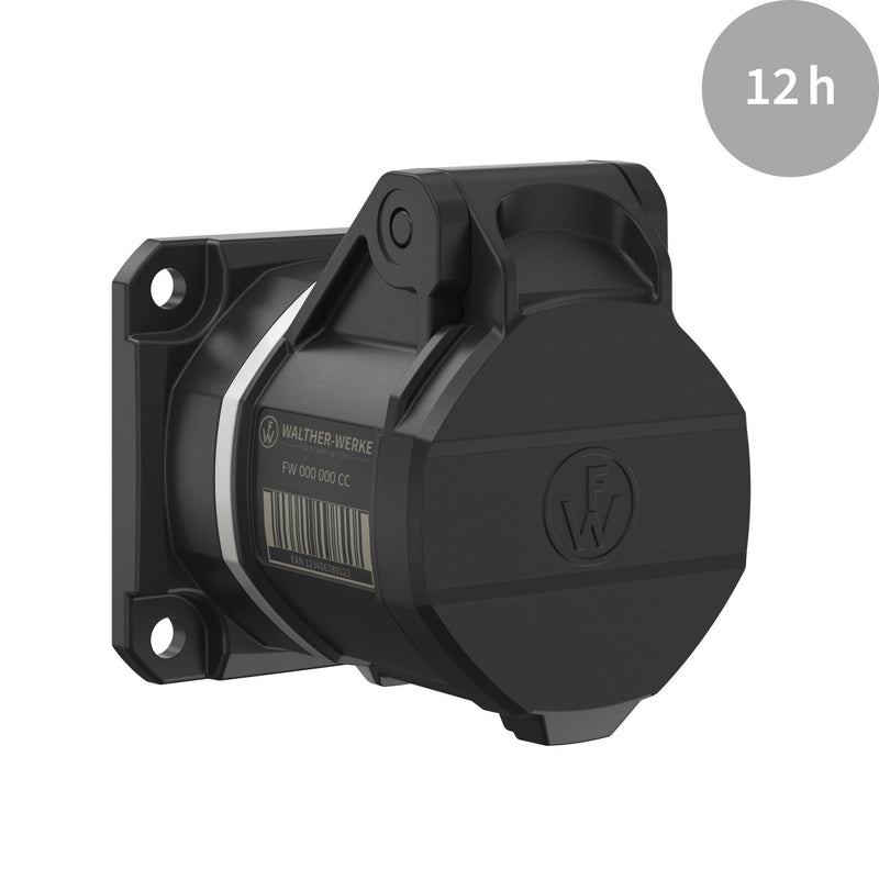 Walther Werke - CEE-Anbausteckdose (IEC 60309) CEE NEO Anbaudose FW412312CC gerade 1 6A 3P 12h