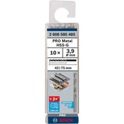 Bosch - Bohrer PRO Metal HSS-G 2608585485 Spiralbohrer 3,9 x