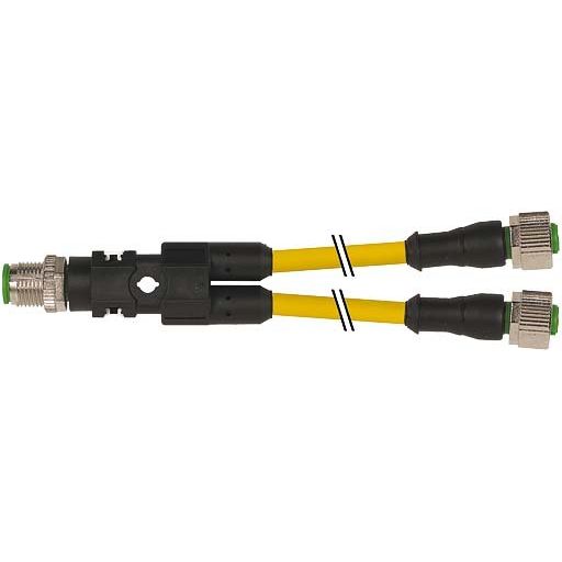 Murrelektronik - Passiver Sensor-/Aktor-Verteiler (mit Leitung) M12 Y-Verteiler 7000-40701-0130200 auf M12 Buchse ger