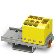 Phoenix Contact - Durchgangs-Reihenklemme Verteilerblock PTFIX 10/6X4-NS35 YE − 8 Stück
