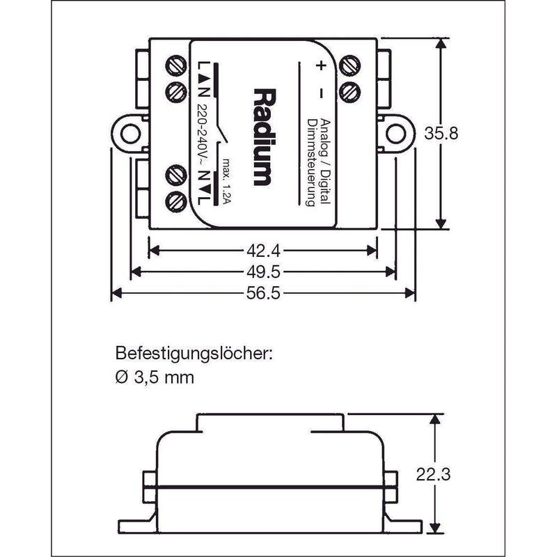 Radium Lampenwerk - Lichtregelsystemkomponente Bluetooth Control Unit LMBA4952