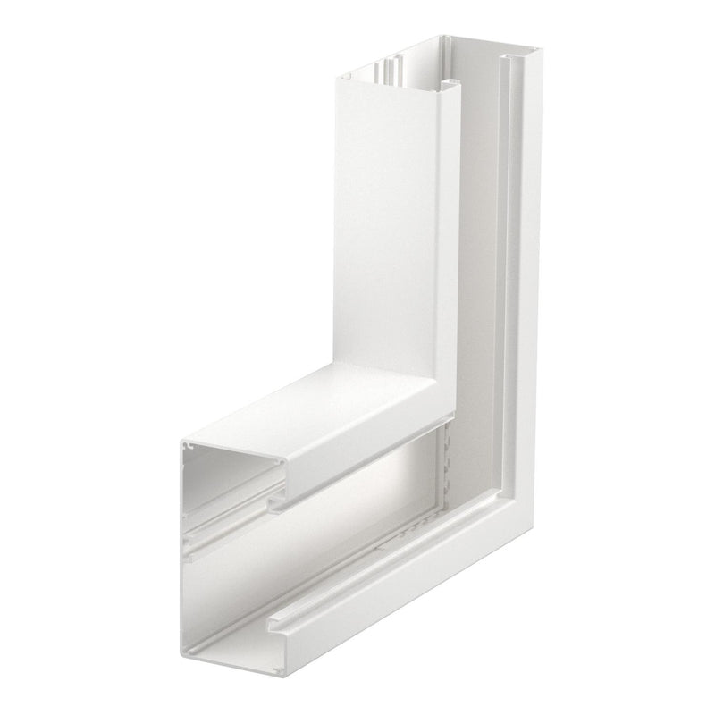 OBO Bettermann - Flachwinkel für Geräteeinbaukanal Flachwinkel GA-SF70130RW 70x130mm