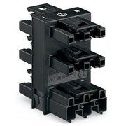 WAGO - Kompaktverteiler für steckbare Gebäudeinstallation Verteiler 770-608 250V 25A 3p. schwarz