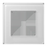 Jung - Abdeckrahmen Glasrahmen 1fach AV 581 GLM WW alpinweiß (Glas)