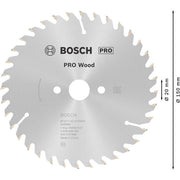 Bosch - Kreissägeblatt PRO Wood Kreissägeblatt, 2608640593 150 x 2,4 x 20 mm