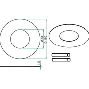 Brumberg Leuchten - Mechanisches Zubehör/Ersatzteile für Leuchten Reduzierring 81009070 Außen-Durchm. 180mm