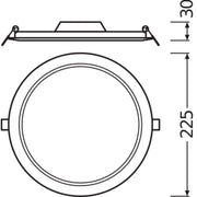 Ledvance - Downlight/Strahler/Flutlicht LED Downlight DLSLIMDN21018W/4000K 4000K IP20