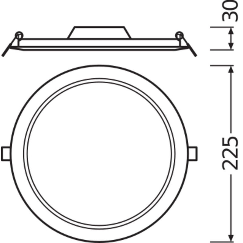 Ledvance - Downlight/Strahler/Flutlicht LED Downlight DLSLIMDN21018W/4000K 4000K IP20