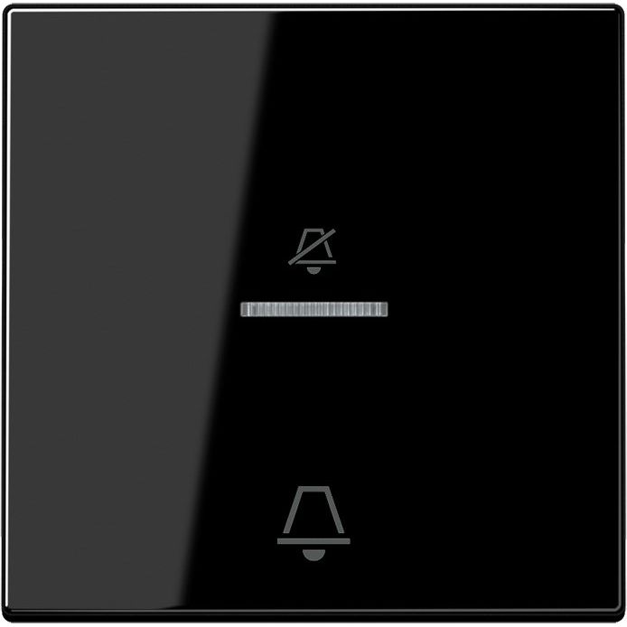 Jung - Abdeckung/Bedienelement für Installationsschalterprogramme Hotelwippe Außenstelle LS CU KO5 D SW Nicht stören+Klingel