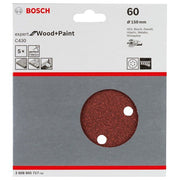 Bosch - Schleifpapier/Schleifvlies Schleifblatt C430, 150 mm, 2608605717 60 6 Löcher Klett