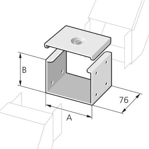 Pflitsch - Kupplung für Leitungsführungskanal Verbindungsstück VA 200/100 VAG − 1 Stück by Pflitsch
