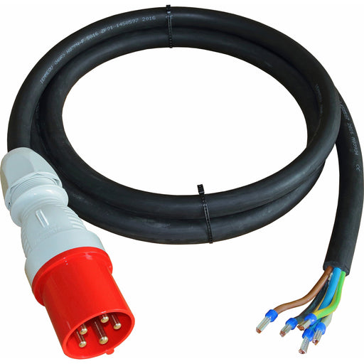 Walther Werke - Netzanschlussleitung CEE-Anschlussleitung 1,5m 39600516015005 Stecker 63A5P400V6h