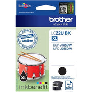 Brother - Verbrauchsmaterial für Telefax/Drucker/MFC Tintenpatrone LC-22UBK schwarz