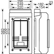 Hensel - Zähler-Leergehäuse Leergehäuse KV 9338 295x583x182mm