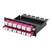 Telegärtner - Moduleinsatz für Patchpanel LWL HD3-ES Patch-Modul 100022369 1 HE 12xLC-D OS2/PC