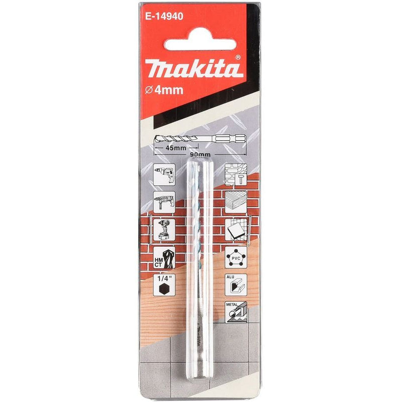 Makita - Bohrer Multibohrer E-14940 1/4Z 4x90mm