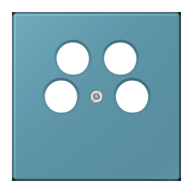 Jung - Einsatz/Abdeckung für Kommunikationstechnik Abdeckung für SAT-TV LC 990-4 SAT2 212 ceruleen vif (32031)