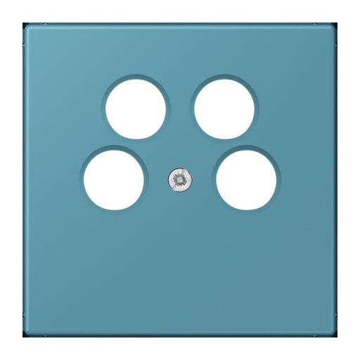 Jung - Einsatz/Abdeckung für Kommunikationstechnik Abdeckung für SAT-TV LC 990-4 SAT2 212 ceruleen vif (32031)