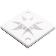 HellermannTyton - Befestigungssockel und -element für Kabelbinder Montagesockel QM40A-PA66-NA-L1 40x40mm natur − 50 Stück