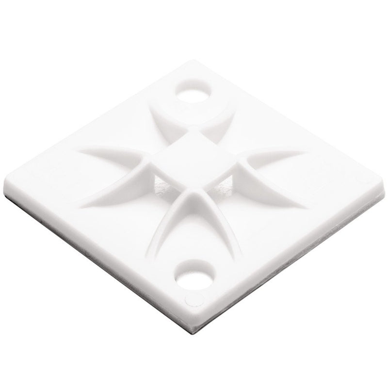 HellermannTyton - Befestigungssockel und -element für Kabelbinder Montagesockel QM40A-PA66-NA-L1 40x40mm natur − 50 Stück