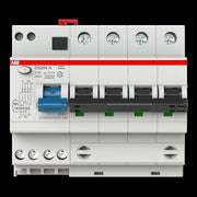 ABB Stotz S&J - Verteilerbaugruppe mit Kombi. FI-Schalter/Leitungsschutzsch. FI/LS-Kombination DS204 A-C10/0,03 6kA,4P,TypAC10A,30mA