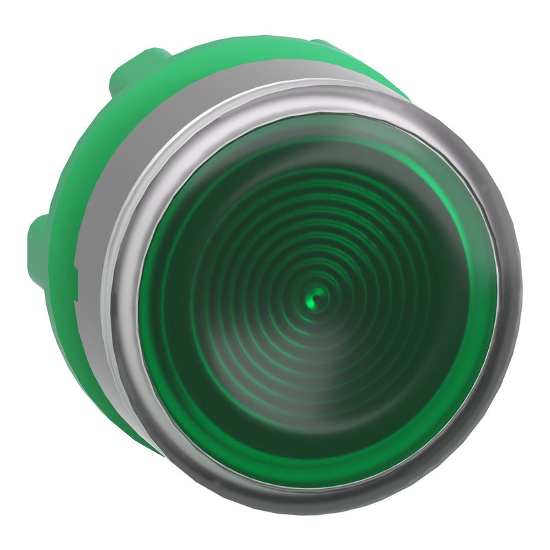 Schneider Electric - Frontelement für Drucktaster Leuchtdrucktaster ZB5AW333SC0 grün, 22mm, in grau