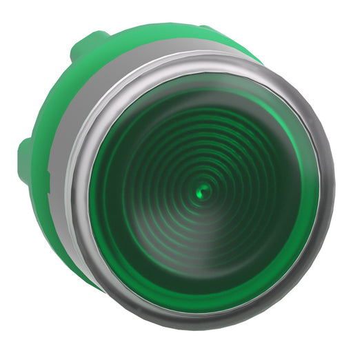Schneider Electric - Frontelement für Drucktaster Leuchtdrucktaster ZB5AW333SC0 grün, 22mm, in grau