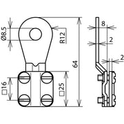 DEHN - Zubehör/Ersatzteile für Erdung und Blitzschutz Erdungskabelschuh EKSG8 AQ6 16 CUGALZN 6-16qmm