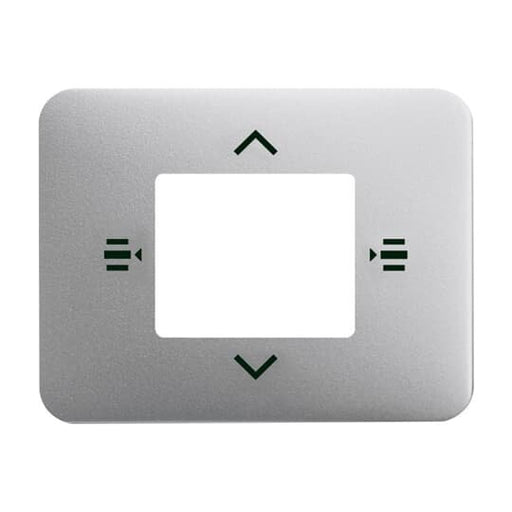 Busch-Jaeger - Einsatz/Abdeckung für Kommunikationstechnik Zentralscheibe titan 6108/61-266 7-fach KNX