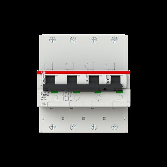 ABB Stotz S&J - Selektiver Hauptleitungsschutzschalter Hauptlastschalter S754DR-K100 25kA,100A,4P