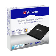 Verbatim - Blu-ray-Player/-Recorder Blu-ray Recorder USB 3.1 43889 A-C,6x/8x/24x