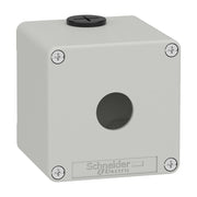 Schneider Electric - Gehäuse für Befehls- und Meldegeräte Leergehäuse XAP, Metall XAPD1501 grau, für 1x22mm
