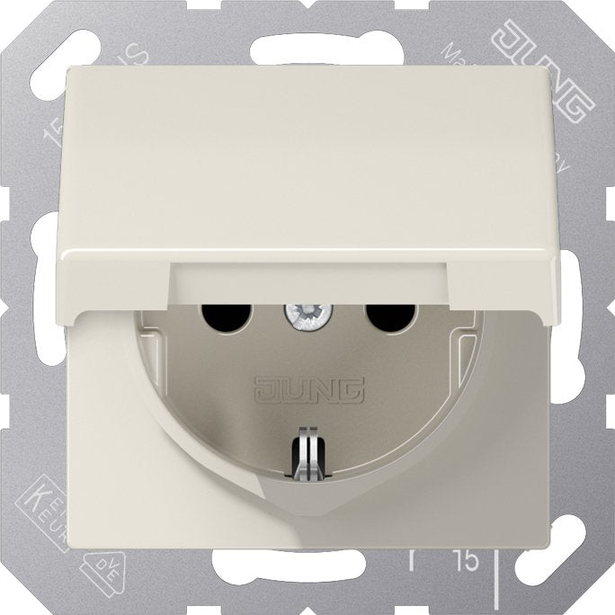 Jung - Steckdose SCHUKO-Steckdose 16A 250V ABAS 1520 KL Klappdeckel