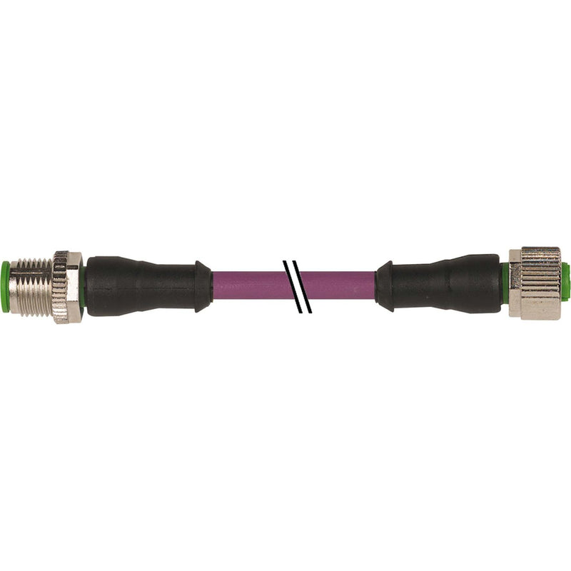 Murrelektronik - Konfektioniertes Sensor-Aktor-Kabel Verbindungsleitung 7000-44001-8402000 M12 St. auf M12 Bu. − 1 Stück