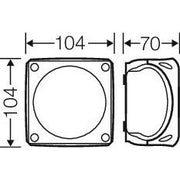 Hensel - Leergehäuse EB 04 G EB-Mass 83x83x55mm − 5 Stück