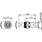 Telegärtner - LWL-Kupplung T-ST Kupplung MM+SM 100007074 Einlochmontage