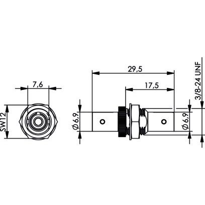 Telegärtner - LWL-Kupplung T-ST Kupplung MM+SM 100007074 Einlochmontage