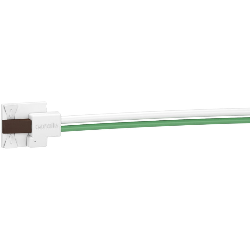 Schneider Electric - Abgangskasten für Schienenverteiler Abgangsadapter KBC16DCS301T 16A,dir.,L2+N+PE,1m − 10 Stück