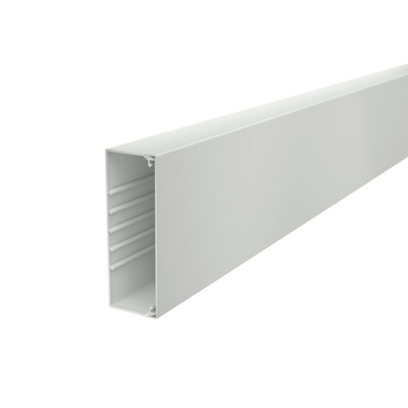 OBO Bettermann - Leitungsführungskanal Wand+Deckenkanal m.Obert. WDK60170LGR 60x170mm,PVC − 8 Meter