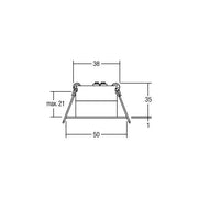 Brumberg Leuchten - Downlight/Strahler/Flutlicht LED-Einbaulichtpunkt 350mA 12079073 ww, weiss