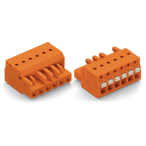 WAGO - Kabelsteckverbinder für Leiterplattensteckverbinder 1-Leiter-Federleiste 2231-313/026-000 Push-inCAGECLAMP,or − 25 Stück
