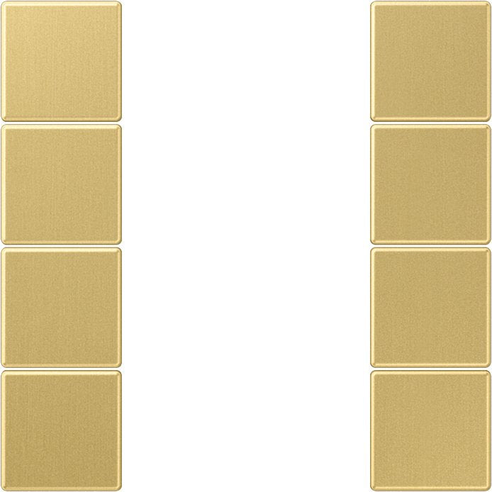 Jung - Abdeckung/Bedienelement für Installationsschalterprogramme Tastensatz, 4fach ME 2504 TSA C komplett − 1 Stück