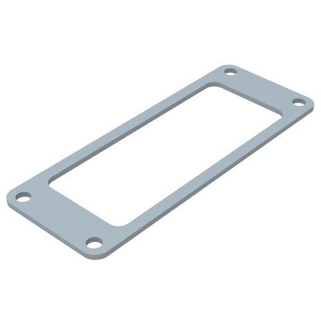 Harting - Zubehör/Ersatzteile für Industriesteckverbinder Flanschdichtung Baugröße: 09370009948 16B FPM hellgrau − 10 Stück