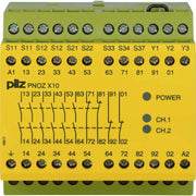 Pilz - Gerät zur Überwachung von sicherheitsgerichteten Stromkreisen Not-Aus-Schaltgerät PNOZ X10 #774701 42VAC 6n/o 4n/c 3LED